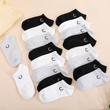 18pairs Girl's Smiling Face Pattern No Show Socks - Comfy Breathable Soft & Elastic Socks, Girls's Hosiery