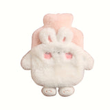 Cute Rabbit Plush Hand Warmer - Reusable, Washable PVC Hot Water Bottle for Cozy Winter Comfort