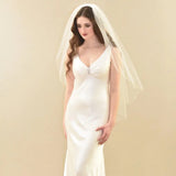 kamames YouLaPan V14 White Ivory 1 Layer Wedding Veil with Comb Veil for Bride Accessories Wedding Veiled Women Clothes Veil Short