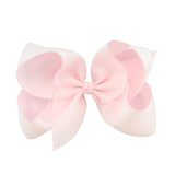 6 Inch Big Grosgrain Ribbon Solid Hair Bows With Clips Girls Kids Hair Clips Headwear Boutique Hair Accessories