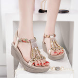 kamames Women Wear The New 2024 Comfortable Elastic Flat-Bottomed Fashionable Large-Size Women's Shoes In Summer.