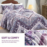 Quilt Set Saint King Pattern Large Bedding Set Bedspread Set 3pcs Thin Quilt Set, 1 Quilt + 2 Pillowcases Double-Sided Sheets Bedding Set, Suitable for All Seasons