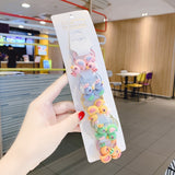 10/15Pcs/Set Children Cute Cartoon Fruit Elastic Hair Bands Girls Baby Lovely Rubber Bands Ponytail Holder Kids Hair Accessories