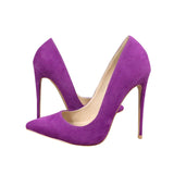 kamames Extreme High Heels Pointed Toe Sexy Women Shoes 8 cm 10 cm 12 cm Pointed Toe Shallow Valentine Shoes RM004 ROVICIYA