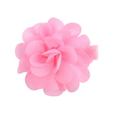 2 Pcs/lot Chiffon Petals Flower Hair Clips For Baby Girls Solid Hairpins Headdress Barrettes Floral Headwear Hair Accessories