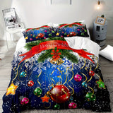 2/3pcs Festive Christmas Tree Duvet Cover Set - Soft, Comfortable, and Vibrant Xmas Gift Print Decorative Bedding for Bedroom and Guest Room - Includes 1 Duvet Cover and 1/2 Pillowcase, No Filling