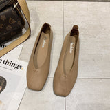 kamames The Spring And Autumn Of 2024, The New Korean Version Square-Bottomed Single Shoes Female Harajuku Students Doudou Shoes Shallow Lazy Shoes