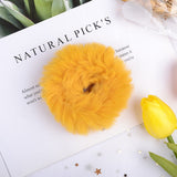 2022 New Winter Plush Scrunchies Women Girls Imitation Mink Elastic Hair Rubber Bands Accessories Tie Hair Ring Holder Headdress