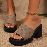 kamames kamames Size Summer Sandals, Women's Slope Heels, Thick Soles, Sandals, Waterproof Super High Heels, Thick Heels, Women's Shoes.