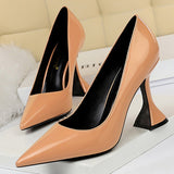 BIGTREE Shoes New Patent Leather Woman Pumps Fashion Women Shoes Banquet Shoes High Heels Spring Heeled Shoes Female Heels 2021