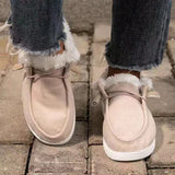kamames New Winter Cotton Shoes Plush Thickened Warm Single Shoes Large Size 43 Cotton Shoes