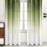 1pc Simple Gradient Sheer Curtain 1pc Printed Curtain, Rod Pocket Window Treatment For Bedroom Office Kitchen Living Room Study Home Decor