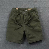 kamames Loose Waist Casual Shorts 2023 Summer New Men's Solid Color Shorts Korean Fashion Boys' Rope Pants