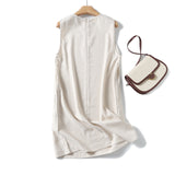 kamames Spring Style Casual Minimalist Elegant Sleeveless Dress