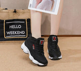 kamames Ankle Boots Women Fashion High top Casual Women Shoes Platform boots Thickened Warmth Woman flat Shoes botas de mujer