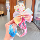 2021 Sweet Colorful Hairpin Lovely Children Girls Hairclip Kids Cute Barrette Cartoon Extension Braider Rainbow Hair Accessories