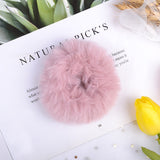 2022 New Winter Plush Scrunchies Women Girls Imitation Mink Elastic Hair Rubber Bands Accessories Tie Hair Ring Holder Headdress