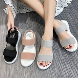 kamames kamames Sandals Stretch Tight 2023 Summer New Style Students Wear Fairy Roman Beach Shoes