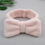 2021 New OMG Letter Coral Fleece Wash Face Bow Hairbands For Women Girls Headbands Headwear Hair Bands Turban Hair Accessories