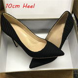 kamames 12cm high heels sexy knit fashion pointer toe sexy shallow women wedding party evening shoes BM014 ROVICIYA