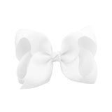 1Piece Solid Grosgrain Ribbon Hair Bows With Clip For Cute Girls Handmade Hair Clips Barrettes Hairpins Kids Hair Accessories