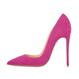 kamames Pink Extreme High Heels 12 cm Women Pumps Pointed Toe Shallow Wedding Party Woman Shoes RM005 ROVICIYA