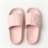 Women Slippers Men's Home Shoes Summer New Indoor Soft Bottom Mute Couple's Sandals Simple Mens House Slippers