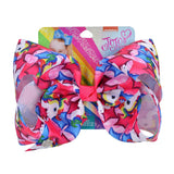 8 inch JoJo Bows JoJo Siwa Unicorn Grosgrain Ribbon Bow For Girls Handmade Hair Clips Barrettes Headwear Hair Accessories 061