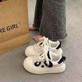 kamames kamames 2023 New Cake Soft Bottom Shoes Women's Students Black And White Panda Women's Casual Sports Small White Shoes