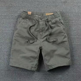 kamames Loose Waist Casual Shorts 2023 Summer New Men's Solid Color Shorts Korean Fashion Boys' Rope Pants