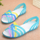 kamames Shoes Women Sandals Clear Shoes transparent shoes Peep Toe Sandalia Feminina Beach Shoes Ladies Slides Sandalias Mujer