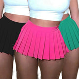 Zingj New Women's Dress Solid Color A Miniskirt Casual Fashion Jk Skirt Green Pleated Skirt Half Skirt