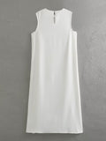 kamames kamames New Women's Sleeveless Slit Women's Dress Hair A1-9527