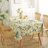 1pc Leaf Printed Waterproof PVC Tablecloth - Oil-Proof, Wipeable, Dustproof, Non-Woven Table Cover for Easy Cleaning and Home Decor - Perfect for Indoor and Outdoor Use