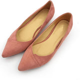 kamames kamames Bird Spring New Korean Version Fine Heel Suede Tip Low Heel Single Shoes Women Small Heel Large Size Black Work Shoes Women