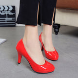 kamames kamames Comfortable Formal Dress Shoes, Stilettos, Round-Headed Professional Shoes, Black High-Heeled Work Shoes, Special Offer