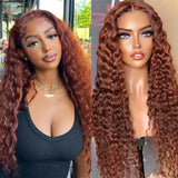 30 Inch Water Lace Front Wigs For Black Women Curly Full Human Hair 360 Wet And Wavy Loose Deep Wave Frontal Wig