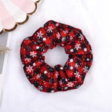 Christmas Hair Scrunchies Accessories Velvet Chiffon Elastic Hair Bands Scrunchy Hair Ties Ropes Scrunchie for Women or Girls