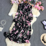 Zingj Zingj Large Flower Long-Sleeved Dress