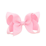 1Piece Solid Grosgrain Ribbon Hair Bows With Clip For Cute Girls Handmade Hair Clips Barrettes Hairpins Kids Hair Accessories