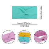 2020 Cute Solid Color Baby Headband For Girls Cotton Twisted Knotted Turban Elastic Hair band Children Headwrap Hair Accessories