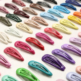 10/20/30/40 New Women Girls Cute Colorful Waterdrop Shape Hairpins Sweet Hair Clips Barrettes Slid Clip Fashion Hair Accessories