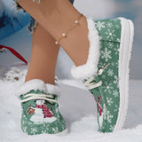 kamames Short Snow Boots 2023 Winter New Large-Size Velveteen Leisure Women's Flat-Soled Warm Cotton Shoes