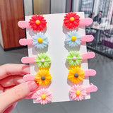 10PCS/Set New Girls Cute Cartoon Ice Cream Unicorn Hair Clips Kids Lovely Hairpins Headband Barrettes Fashion Hair Accessories