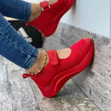 kamames Breathable Sneakers Shoes for Women 2022 Fashion Wedge Platform Women's Shoes Outdoor Walking Casual Sport Shoes
