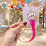 2021 Sweet Colorful Hairpin Lovely Children Girls Hairclip Kids Cute Barrette Cartoon Extension Braider Rainbow Hair Accessories