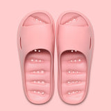 2021 Family Home Womens Slippers Summer Indoor Slippers Soft Sole Shoes Non-Slip Platform House Ladies mans Bathroom Slippers