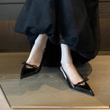 kamames kamames Black Temperament High-Heeled Sandal Fairy Shoes 2024 New Spring And Summer French With Skirt Single Shoes