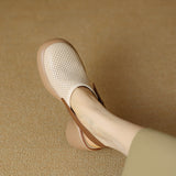 kamames kamames Cake Platform Hollow Sandals Women 2024 Summer Thick With Round Head A Word Buckle Back Empty Roman Women's Shoes