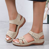 kamames kamames Summer New Large-Size Casual Sandals Roman Style Women's Shoes Women's Slope Sandals